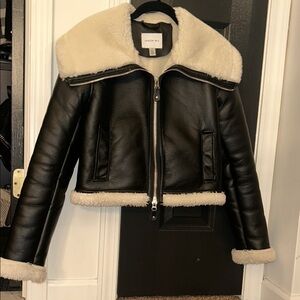 Jason Wu faux leather shearling type Jacket size small